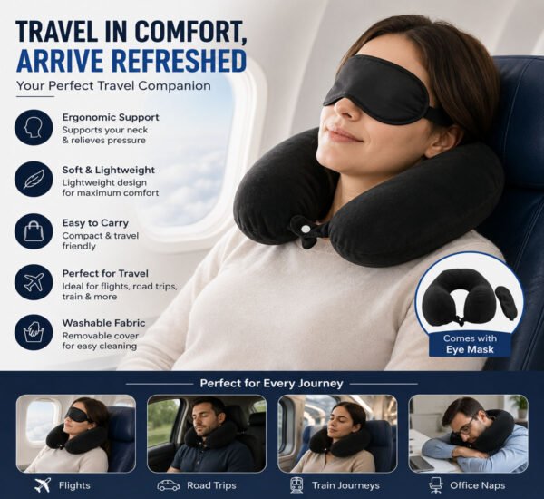 black travel neck pillow combo black travel neck pillow combo